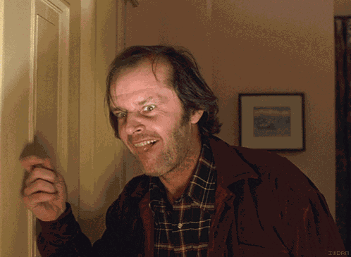 The Shining Here'S Johnny GIF