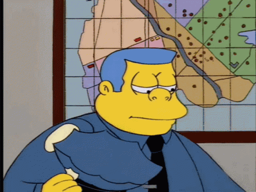 The Simpsons Chief Wiggum GIF