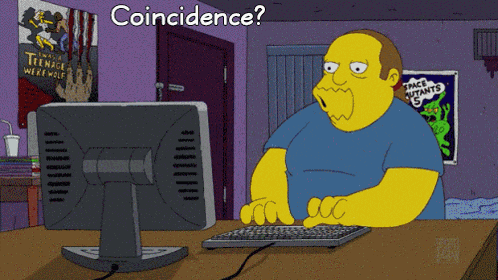 The Simpsons Comic Book Guy Typing Coincidence I Think Not Worst Ever GIF
