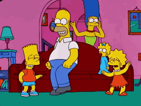 The Simpsons Dance GIF