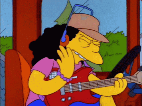 The Simpsons Otto GIF
