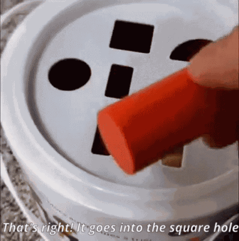 The Square Hole Shapes GIF