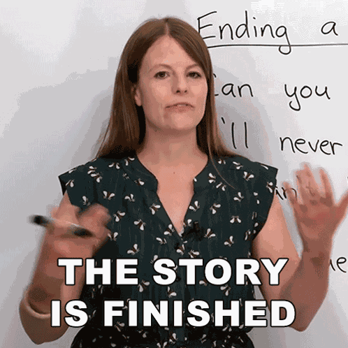 The Story Is Finished Emma GIF