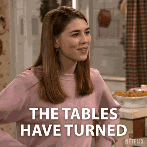 The Tables Have Turned Leia Forman GIF