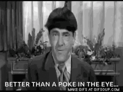 The Three Stooges Poking GIF