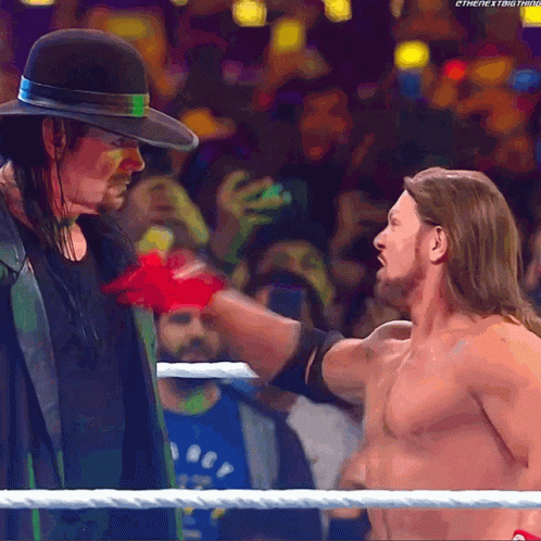The Undertaker Aj Styles GIF