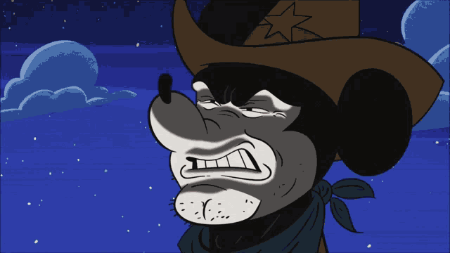 The Wonderful World Of Mickey Mouse Serious Face GIF