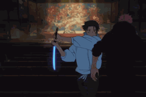 Theater Sword Fight Yuta Sword Fighting GIF