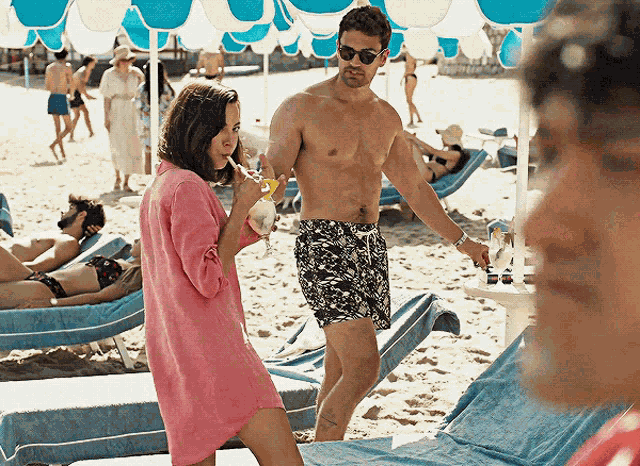 Theo James Aubrey Plaza GIF