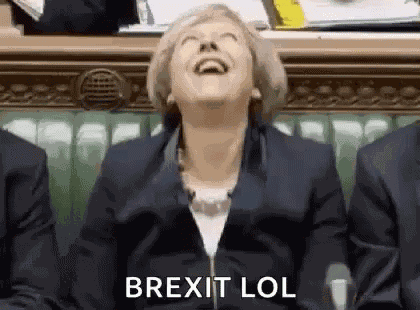 Theresa May Laugh GIF