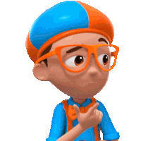 Thinking Blippi Sticker