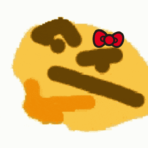 Thinking Bow Lacinho GIF