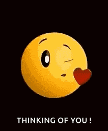 Thinking Of You Emoji GIF