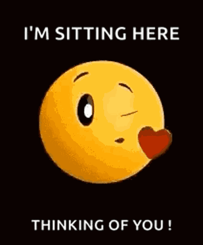 Thinking Of You Emoji GIF