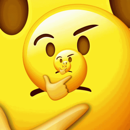 Thinking Thinking Emoji GIF