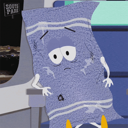 Thinking Towelie GIF