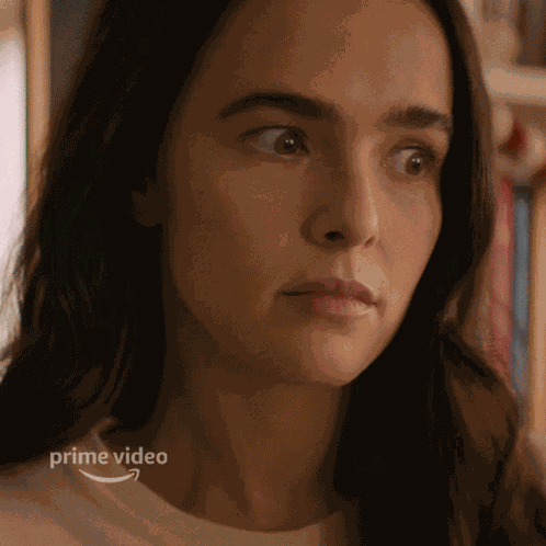 Thinking Zoey Deutch GIF