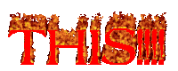 This Fire Text Sticker