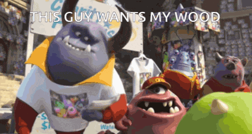 This Guy Hates Charity Monsters Inc GIF