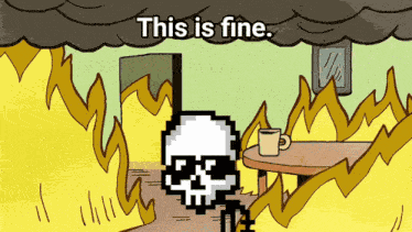 This Is Fine Burn GIF