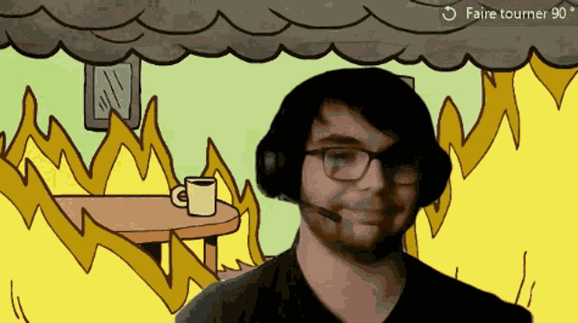 This Is Fine Irl GIF