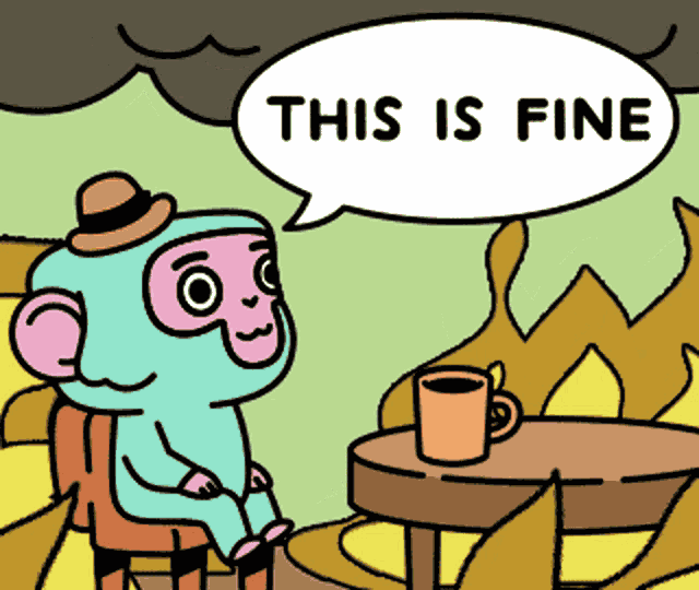 This Is Fine Zoofrenz GIF