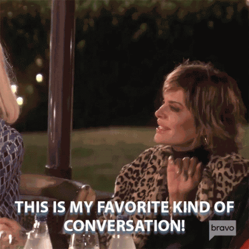 This Is My Favorite Kind Of Conversation Lisa Rinna GIF