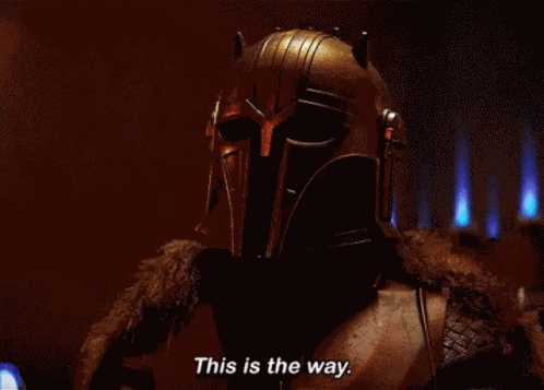 This Is The Way Mandalorian GIF
