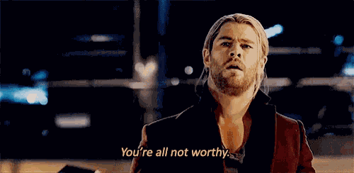 Thor Not Worthy GIF