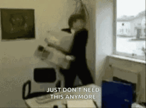 Throw Computer Mad GIF