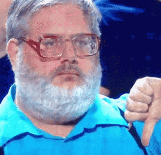 Thumbs Down Lame GIF