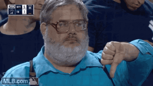 Thumbs Down Unimpressed GIF
