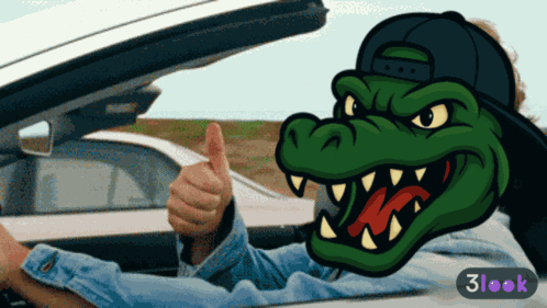 Thumbs Up Gator GIF
