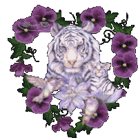 Tiger Purple Tiger Sticker