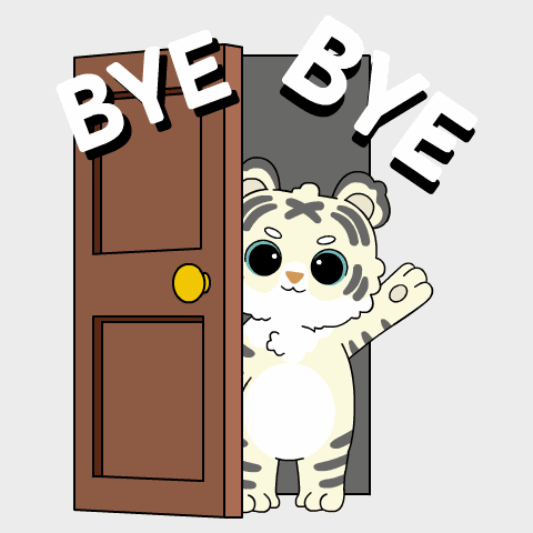 Tiger Waving GIF
