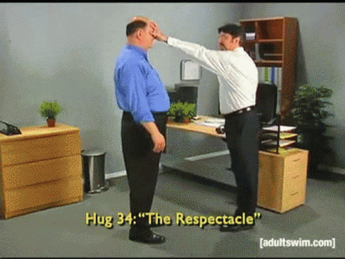Tim And Eric Business Hugs GIF