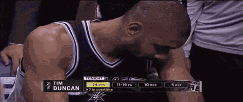 Tim Duncan Realizing He Has Arms GIF