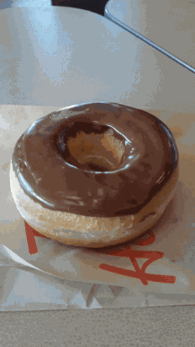 Tim Hortons Chocolate Dip Donut GIF