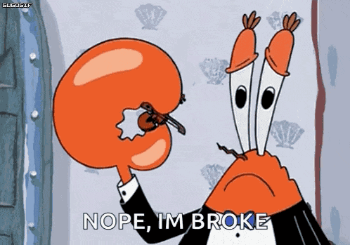 Tiny Violin Mr Krabs GIF