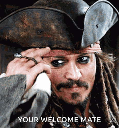 Tip Hat Jack Sparrow GIF