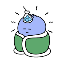 Tired Cold Sticker