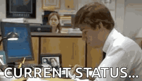 Tired Office GIF