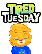 Tired Sleep Sticker