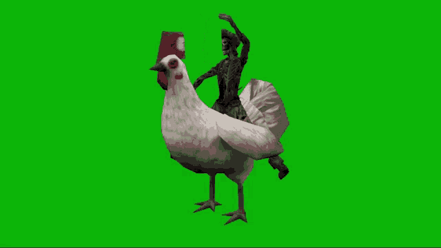 Tlopo Riding Chicken GIF