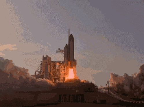 To The Moon Taking Off GIF