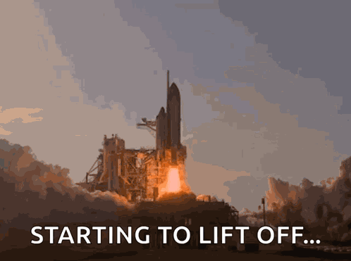 To The Moon Taking Off GIF