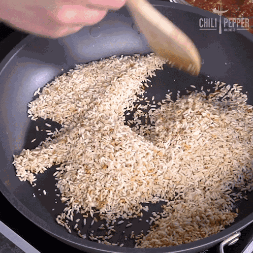 Toasting The Rice Chili Pepper Madness GIF