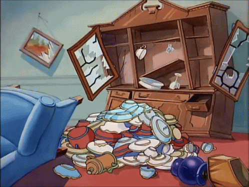 Tom And Jerry Waving White Flag GIF
