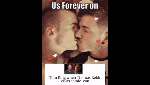 Tom King Two Men Kissing GIF