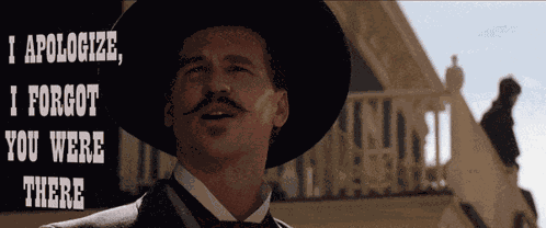 Tombstone Forgot You Were There GIF